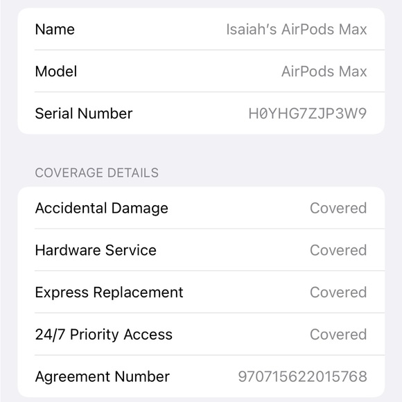 Authentic Apple AirPod Pro Max. Apple Care covered through 6/10/24. - Picture 8 of 8